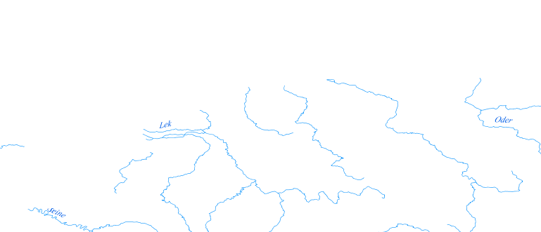 Layer 'Rivers' rendered in GeoServer