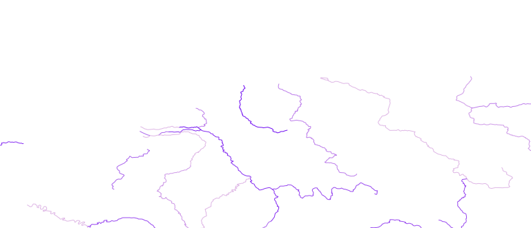 Layer 'Rivers' rendered in MapServer