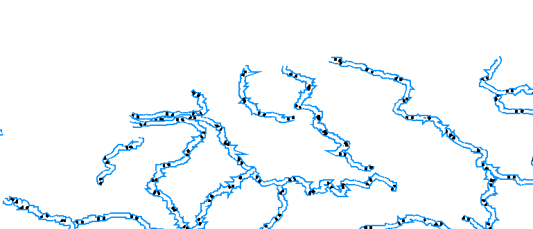 Layer 'Rivers' rendered in ArcGIS