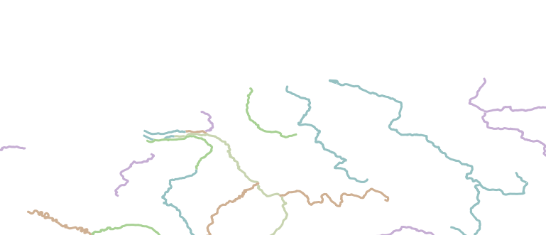 Layer 'Rivers' rendered in GeoServer