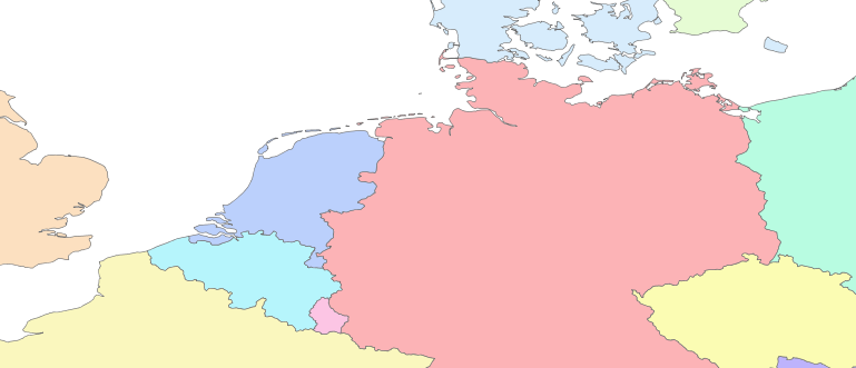 Layer 'Countries' rendered in GeoServer