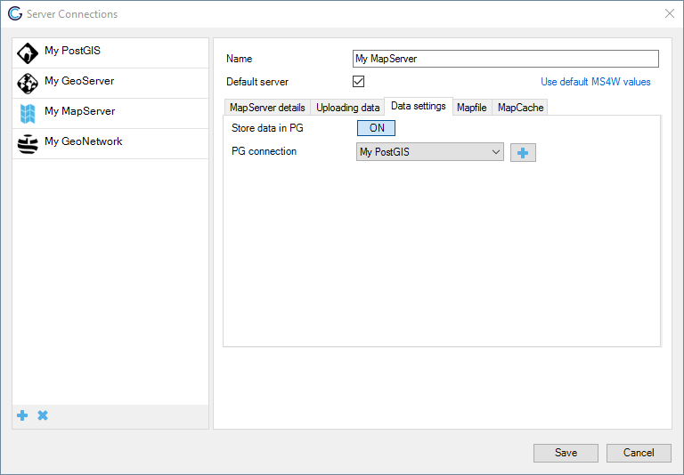 MapServer PostGIS configuration