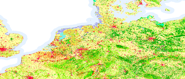 Layer 'Unique value - attribute table' rendered in MapServer