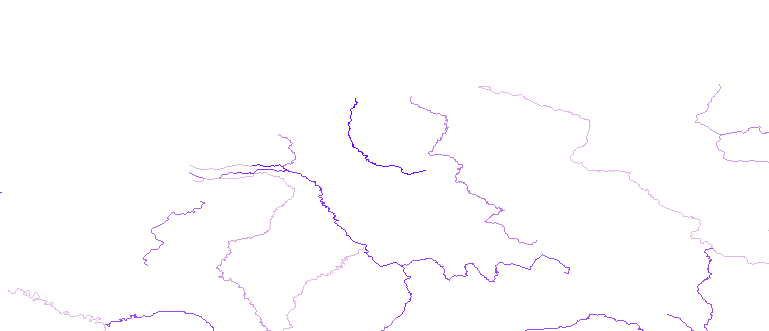 Layer 'Rivers' rendered in ArcGIS