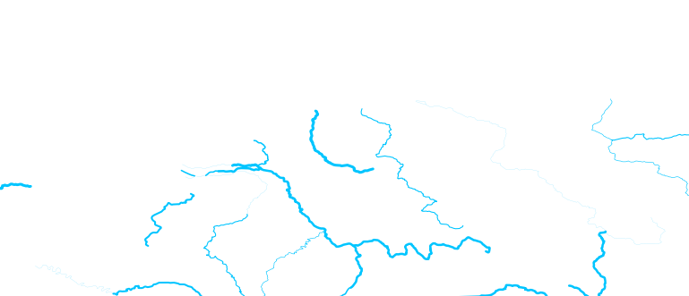 Layer 'Rivers' rendered in MapServer