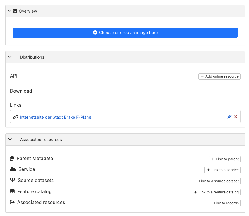 Metadata editor resources