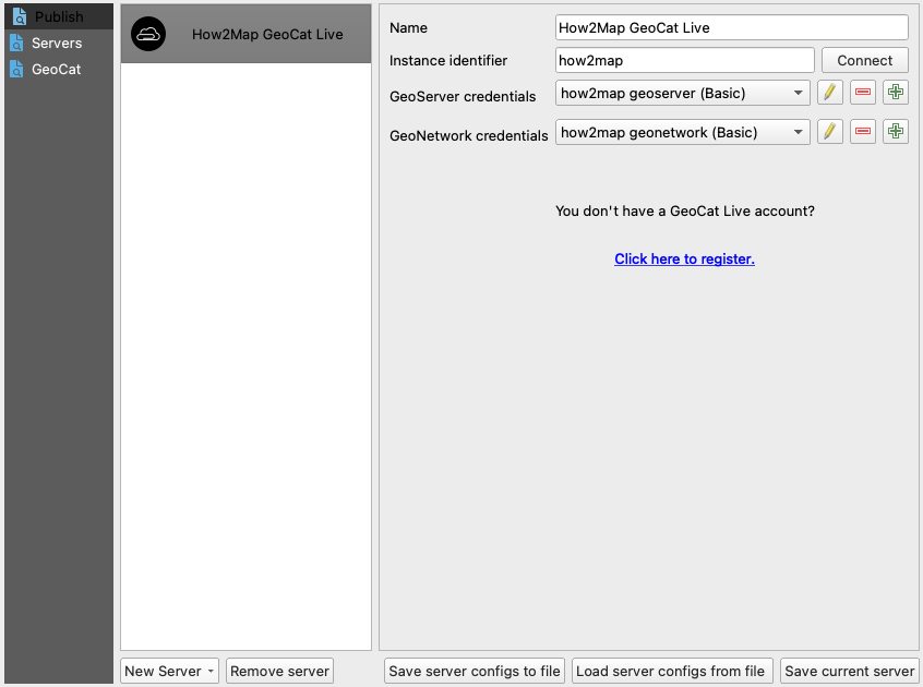 QGIS Bridge Servers